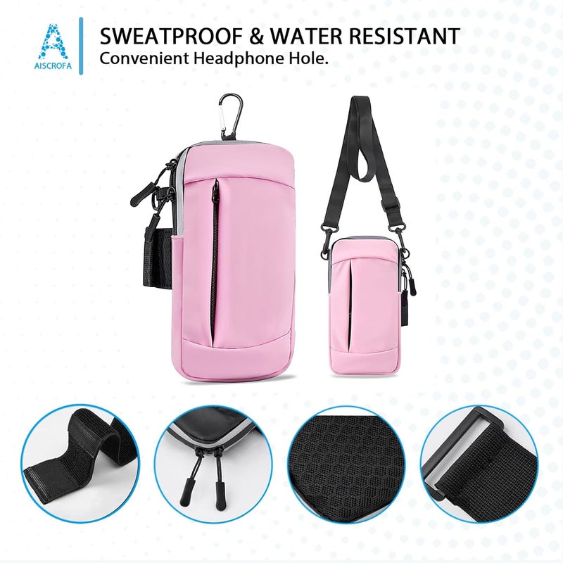 AiScrofa Phone Holder Arm Bands for Running Armband Small Crossbody Bags for Women Kids,iPhone 15 14 13 12 11 Pro Max Xs Xr X 6 7 8 Plus SE Mini Galaxy Ultra Edge S24 S23 Note - Image 4